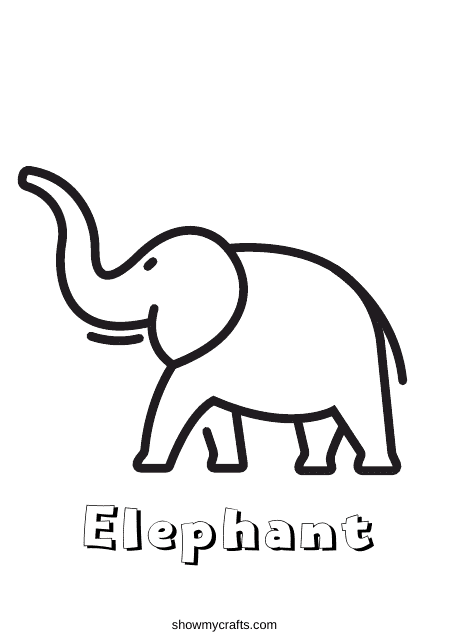 Elephant Coloring Page