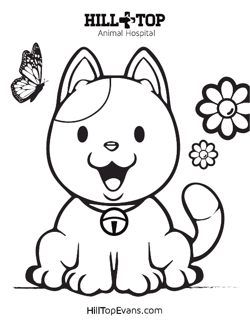 Puppy Coloring Page - Animal Hospital