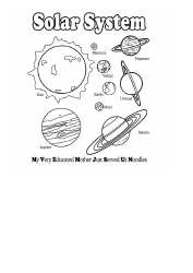 Document preview: Solar System Coloring Page