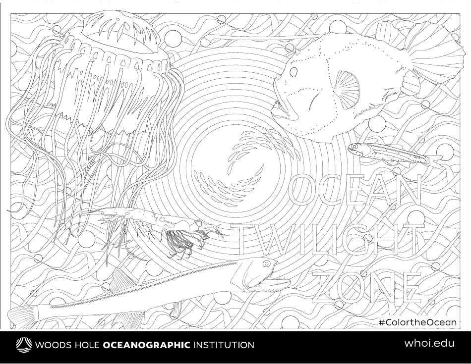 Ocean Twilight Zone Coloring Pages - Free Printable