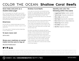 Ocean Coloring Page, Page 2
