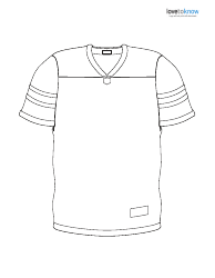 Document preview: Football Jersey Coloring Page