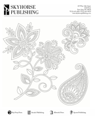 Document preview: Plant Ornament Coloring Page