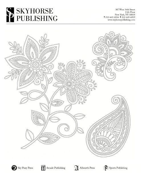 Ornamental plant coloring page