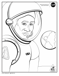 Document preview: NASA Coloring Page - Artemis Spaceman