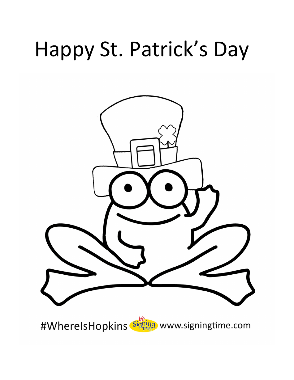 st patricks day colorng activitys