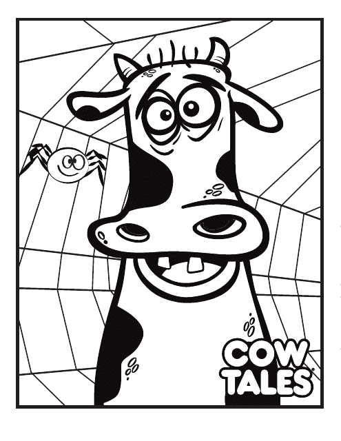 Cow Tales Coloring Page - Printable Document