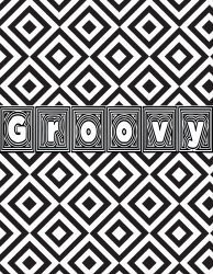 Document preview: Groovy Pattern Coloring Page