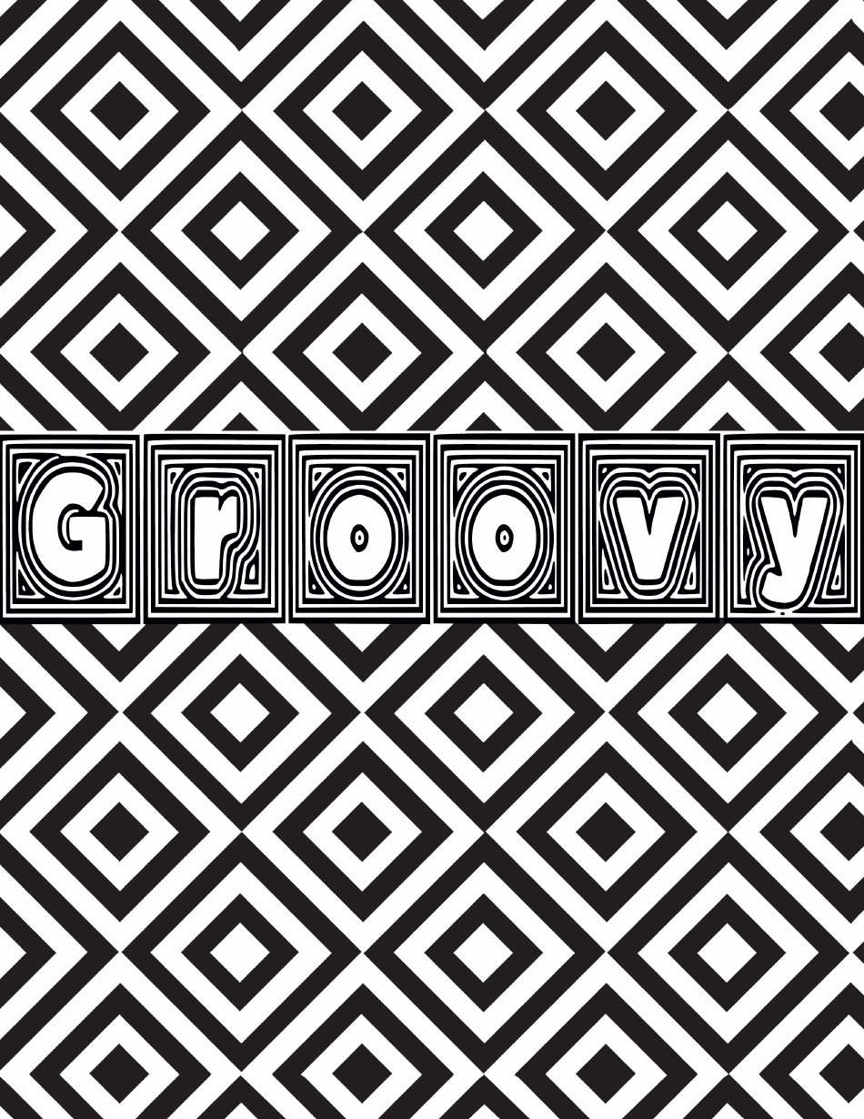 Groovy Pattern Coloring Page Download Printable PDF Templateroller