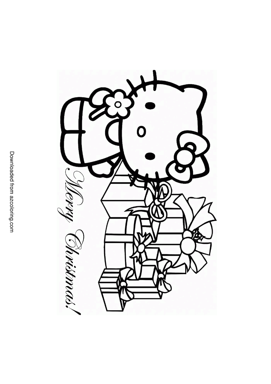 Hello Kitty Coloring Page - Gifts Download Printable PDF | Templateroller