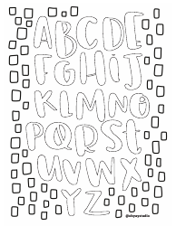 Document preview: Alphabet Coloring Page