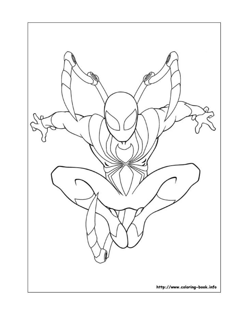 Iron Spider Coloring Page - Printable Image for Kids