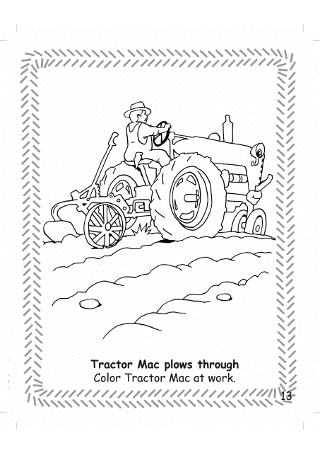 Tractor Mac Coloring Page