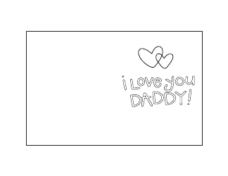 Document preview: Happy Father's Day Card Coloring Page