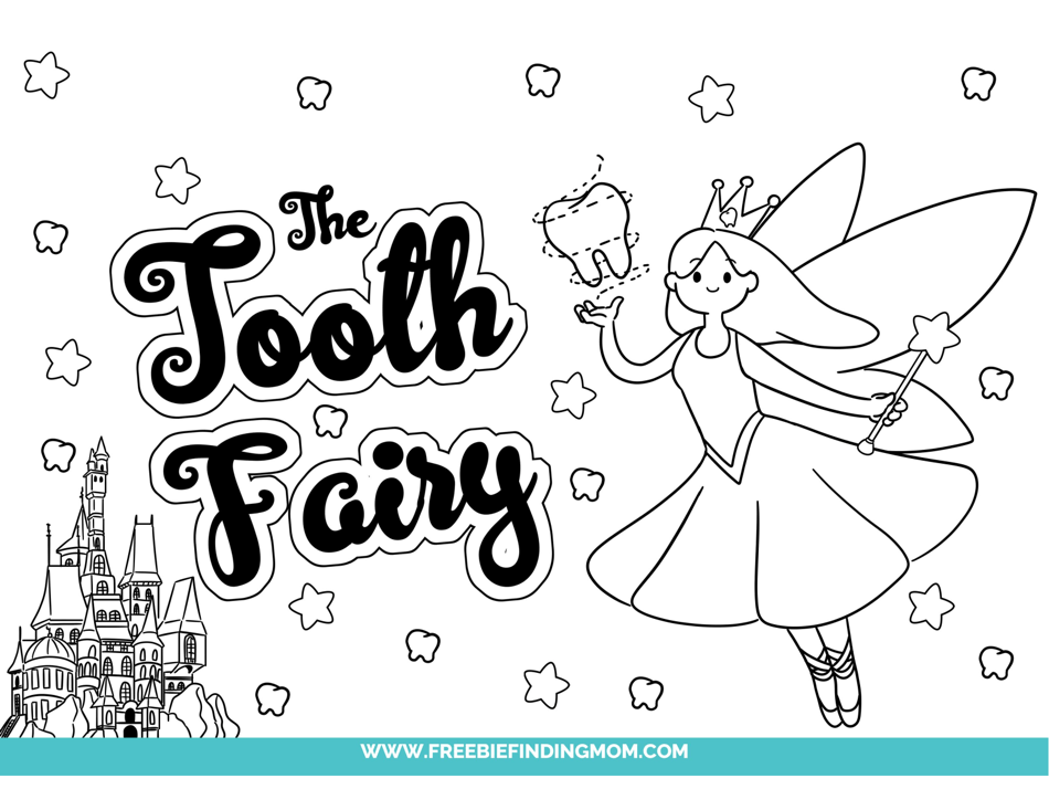 The Tooth Fairy Coloring Page Download Printable PDF | Templateroller