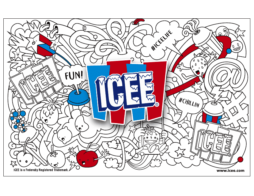 ICE-Cream Coloring Page - Icee – Free Printable