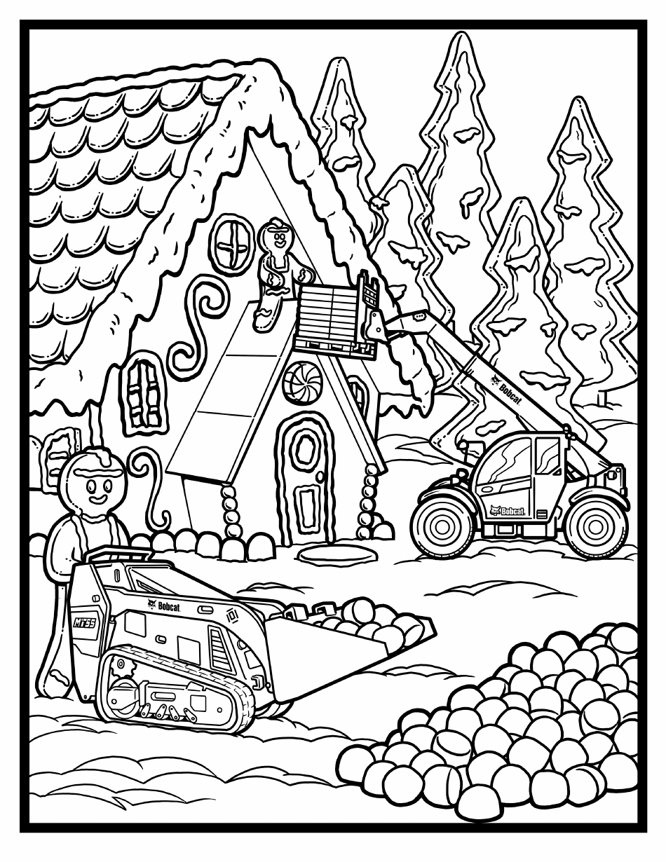 Gingerbread Builders Coloring Page Image Preview