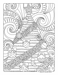 Document preview: Christmas Tree Coloring Page - Patterns