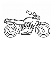 Document preview: Motorcycle Coloring Page