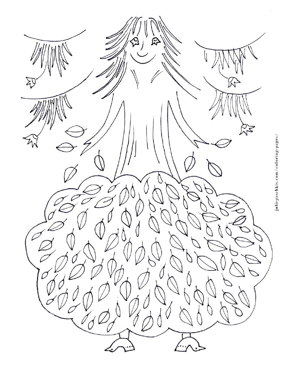 Tree Spirit Coloring Page - Free Download and Print