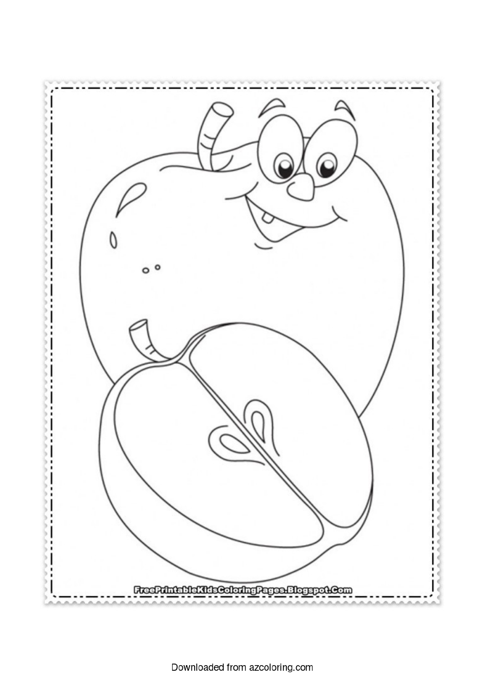 Apple Coloring Page Download Printable PDF | Templateroller