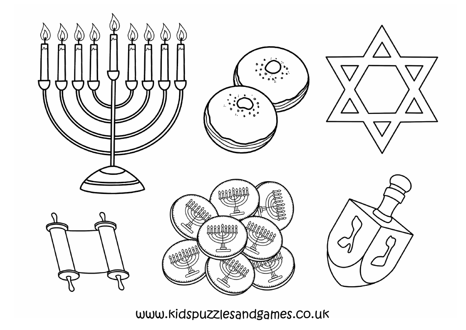 Hanukkah Coloring Page Download Printable PDF | Templateroller