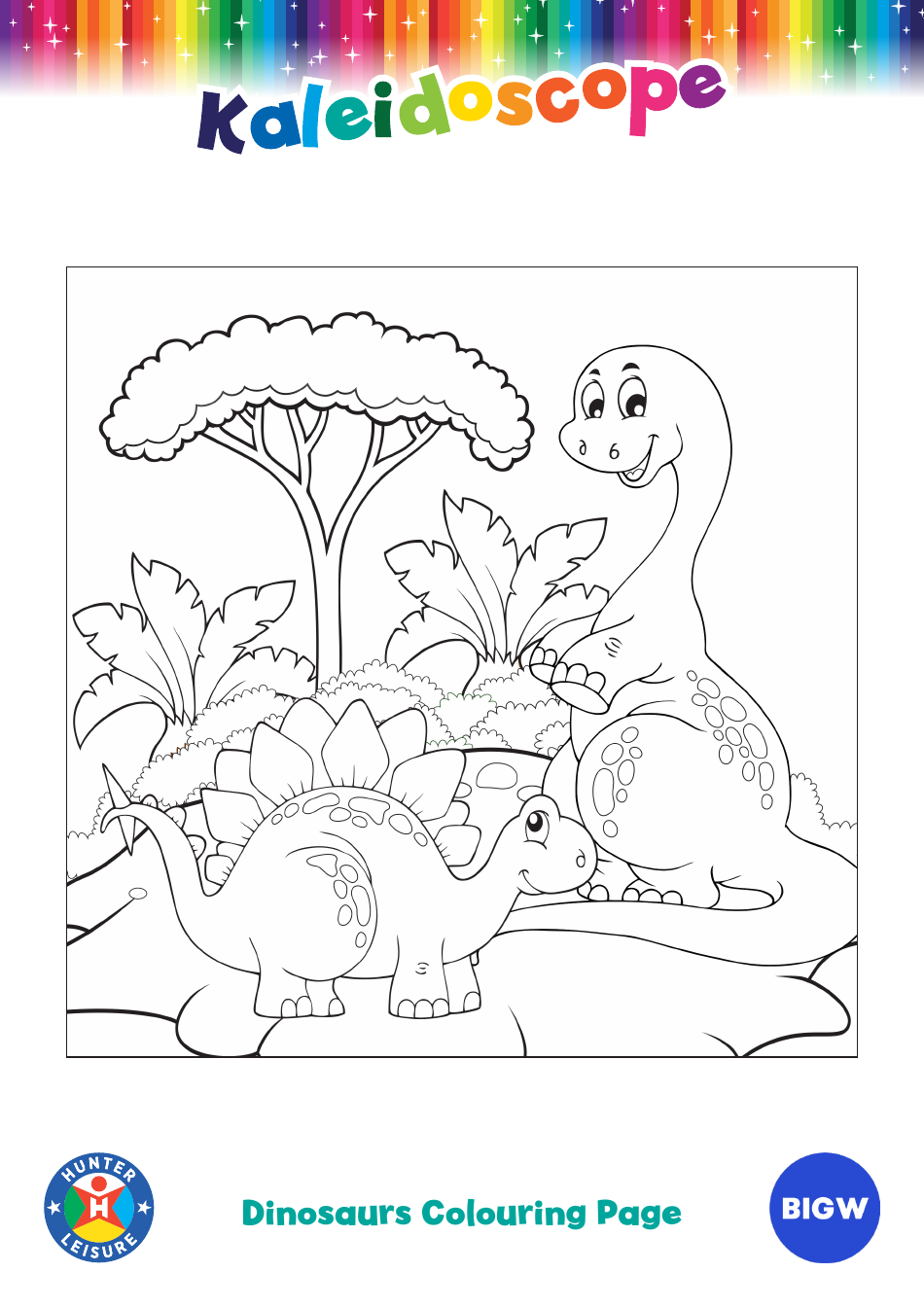 Dinosaurs Coloring Page