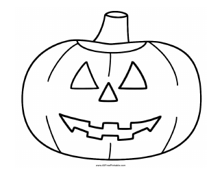 Document preview: Jack O Lantern Coloring Page