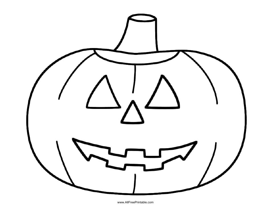 Jack O Lantern Coloring Page - Printable Halloween Coloring Sheet