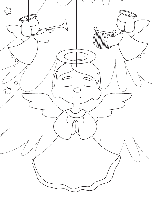 Little Angels Coloring Page