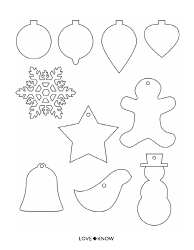 Document preview: Christmas Gift Labels Coloring Page