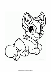 Document preview: Disney Bambi Coloring Page