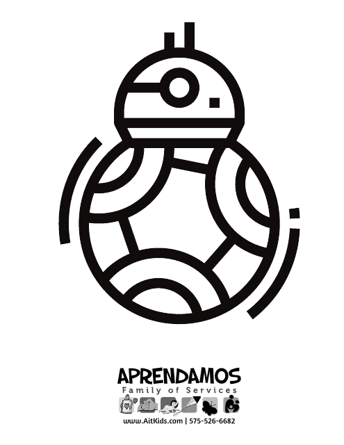 Star Wars Coloring Page - Bb-8