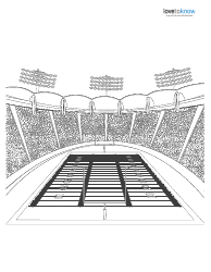 Document preview: Football Stadium Coloring Page
