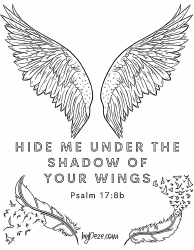 Document preview: Psalm Quotes Coloring Page