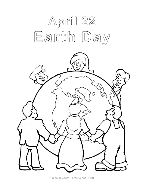 Earth Day Coloring Poster