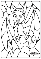 Document preview: Vampirina Coloring Page