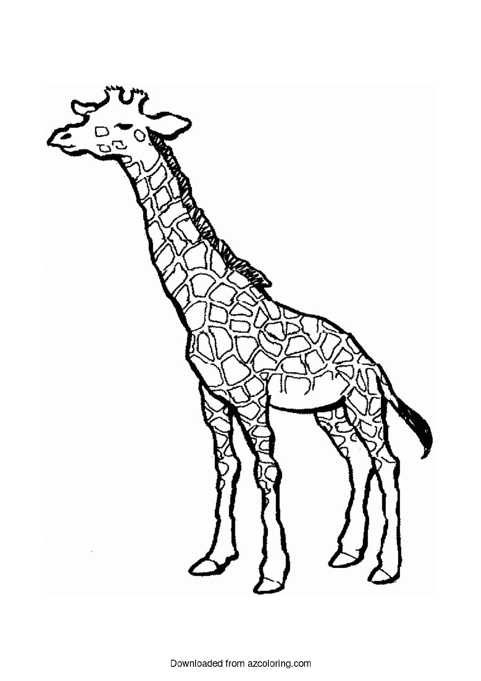 Giraffe Coloring Page - Printable Thomas Kincaid Coloring Pages