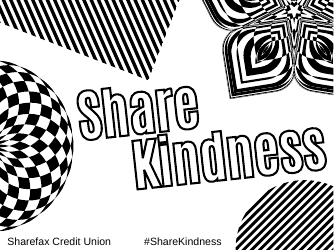 Document preview: Share Kindness Coloring Page - Ornaments