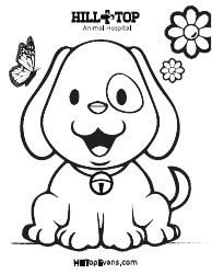 Document preview: Good Puppy Coloring Page