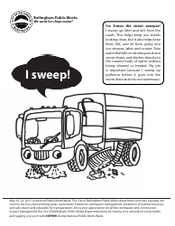 Document preview: Street Sweeper Coloring Page