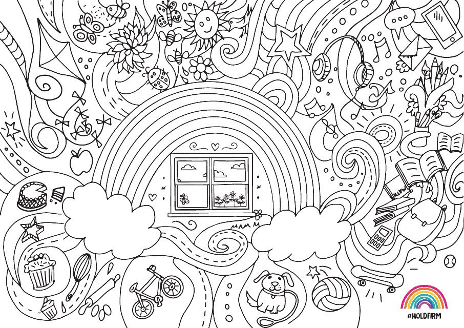 Outside Activities Coloring Page