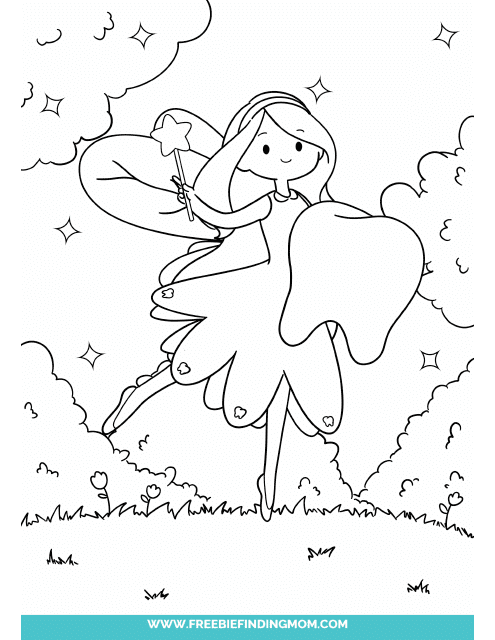Little Tooth Fairy Coloring