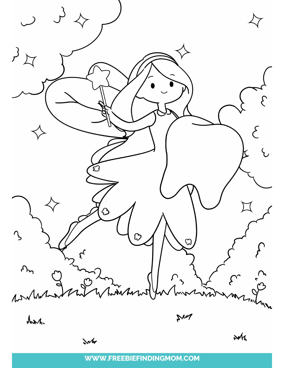 Little Tooth Fairy Coloring