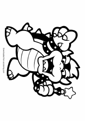 Document preview: Bowser Junior Coloring Page
