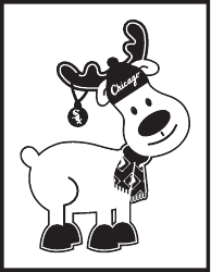 Document preview: Reindeer Coloring Page - Chicago White Sox