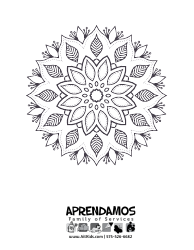 Document preview: Flower Pattern Coloring Page