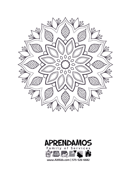 Flower Pattern Coloring Page