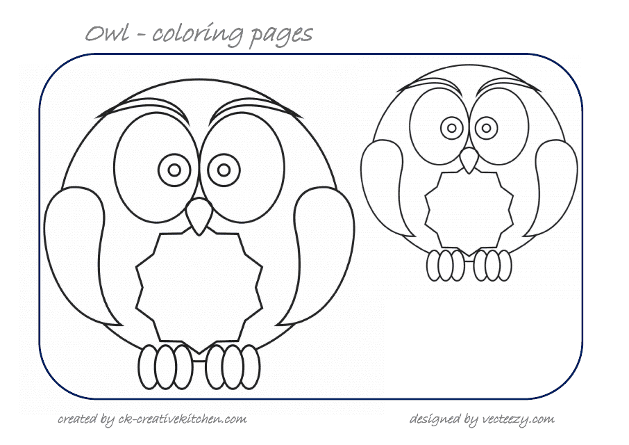 Owl Coloring Pages Preview