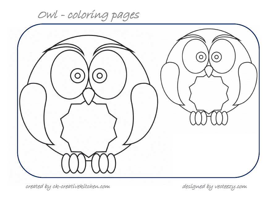 Owl Coloring Pages